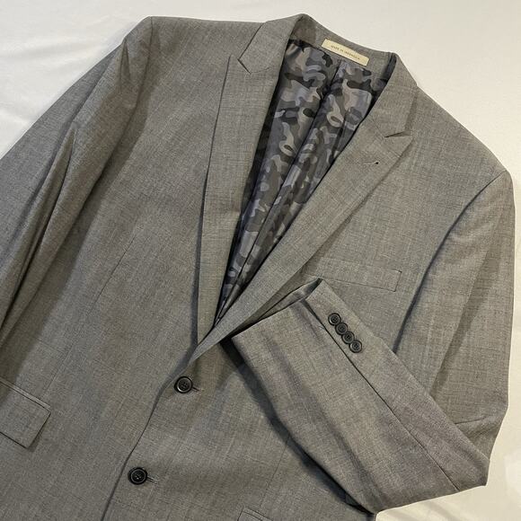 Joseph Abboud Other - Joe Joseph Abboud Slim‎ Fit 44R Gray Sharkskin Super 120s Wool Suit Jacket Camo